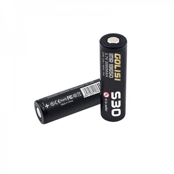 Golisi IMR S30 Pro Series 18650 35A/3000mAh Battery (UL Edition)