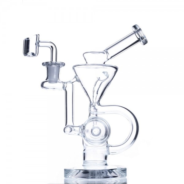 9" Slitted Inline Recycler Dab Rig