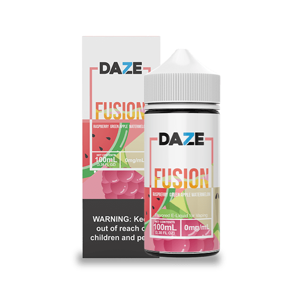 7 Daze Fusion Raspberry Green Apple Watermelon 100ml Vape Juice