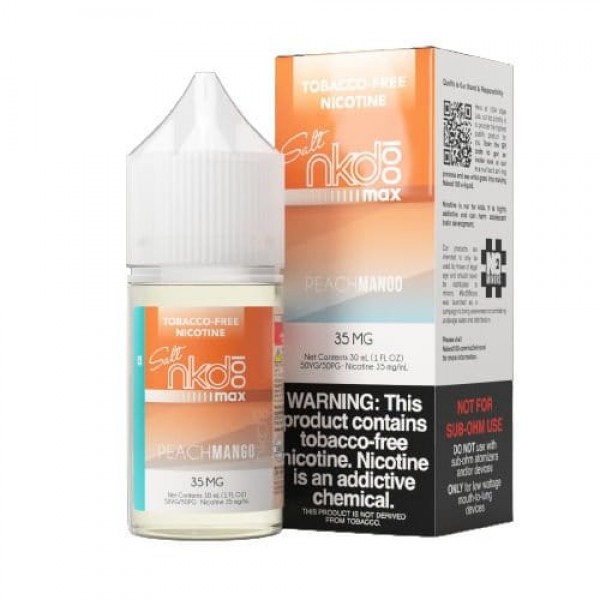 NKD 100 MAX Salts Peach Mango Ice 30ml Nic Salt Vape Juice (TF)