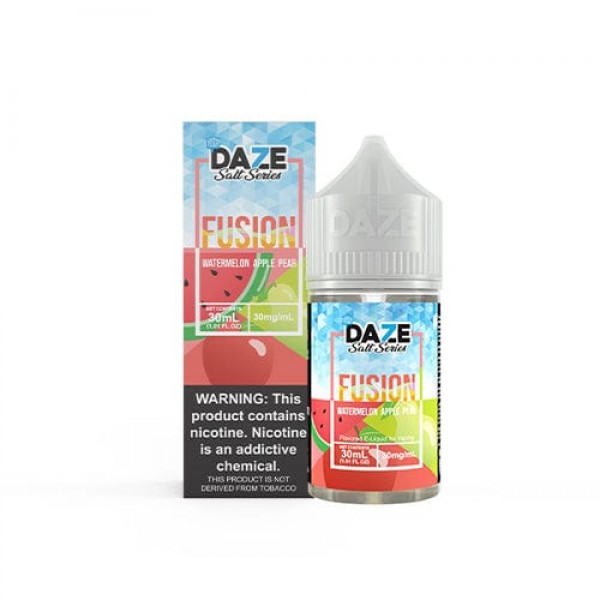 7 Daze Fusion Watermelon Apple Pear ICED 30ml Nic Salt Vape Juice