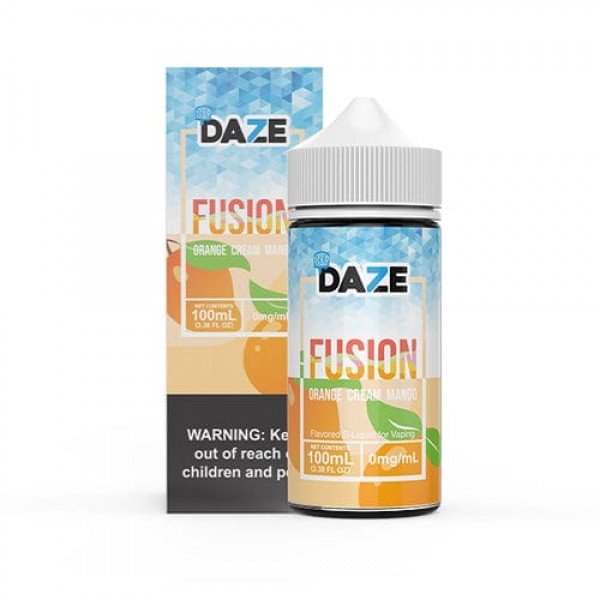 7 Daze Fusion Orange Cream Mango ICED 100ml Vape Juice