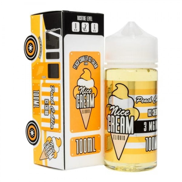 Nice Cream Peach Cobbler Ice Cream 100ml Vape Juice