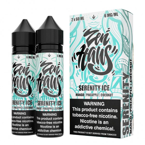 Zen Haus Serenity Ice (Mango+Pineapple+Coconut) 120ml Vape Juice