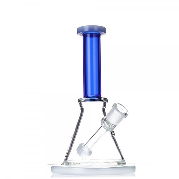 8" Triangular Bong w/ Built-In Downstem