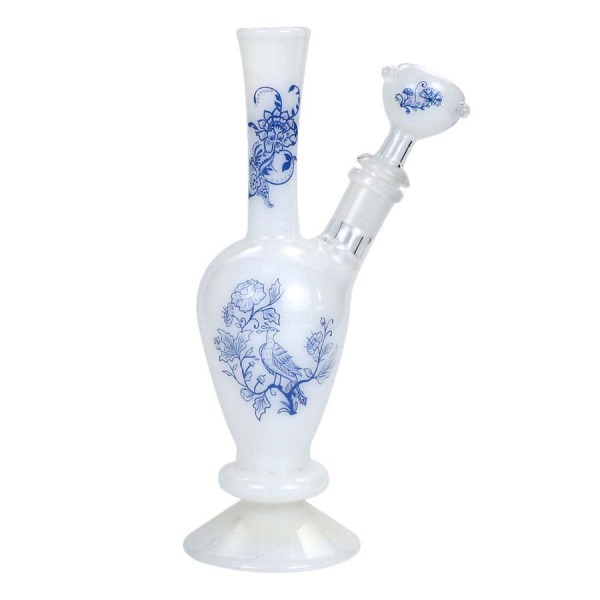 Blue & White Porcelain Styled Vase Bong