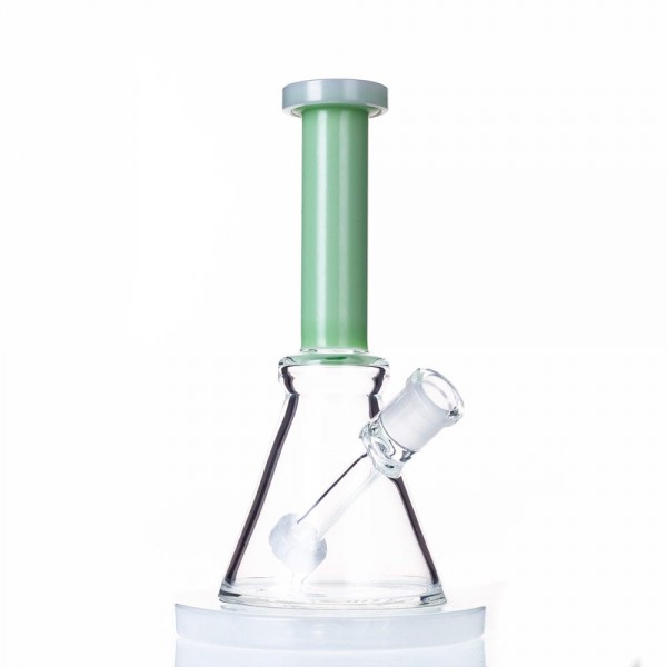 8" Triangular Bong w/ Built-In Downstem