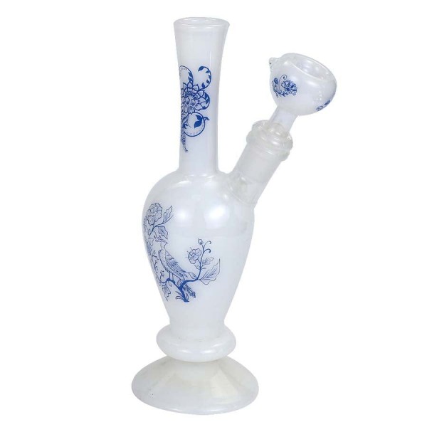 Blue & White Porcelain Styled Vase Bong