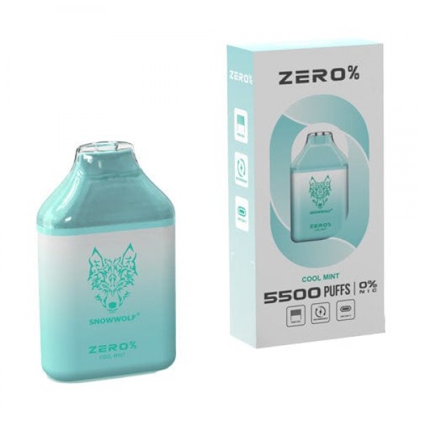 Snowwolf ZERO Disposable Vape (0%, 5500 Puffs) - Cool Mint