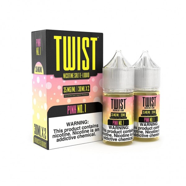 Pink No.1 2x 30ml (60ml) Nic Salt Vape Juice - Twist E-Liquids