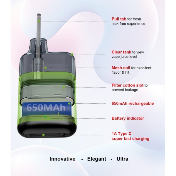 Foger Ultra TANK Disposable Vape (5%, 6000 Puffs)