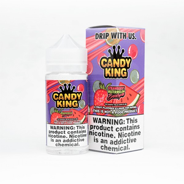 Candy King Strawberry Watermelon Bubblegum 100ml Vape Juice